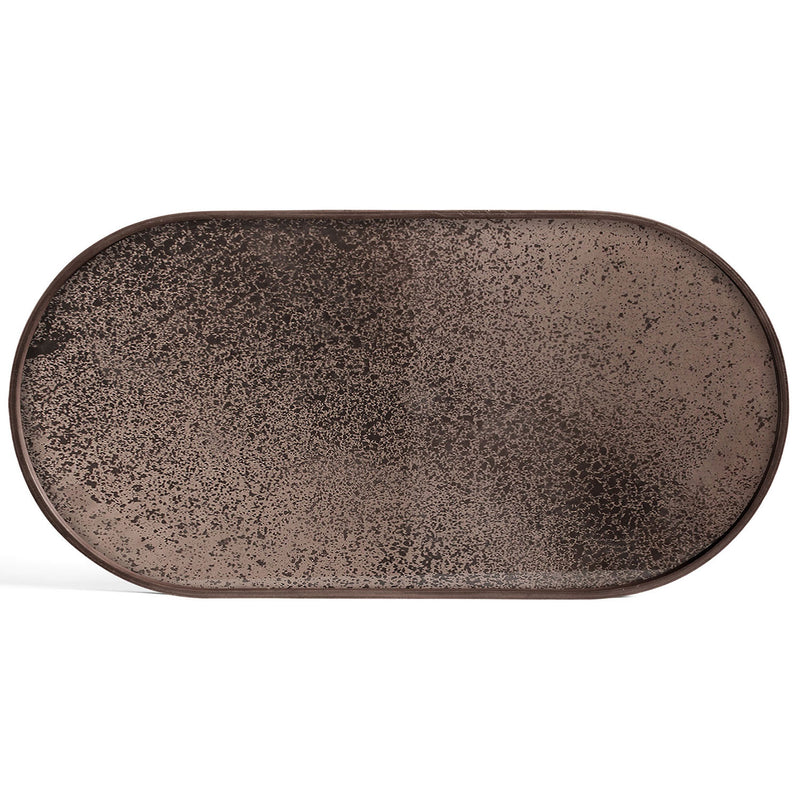 Ethnicraft Aged Oval Mirror Tray