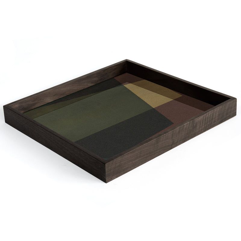 Ethnicraft Angle Square Glass Tray