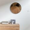 Ethnicraft Aged Round Wall Mirror