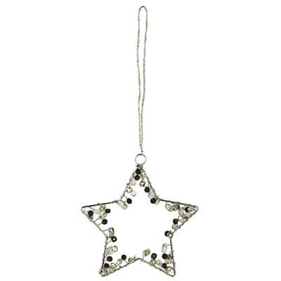 Beaded Star Ornament Set of 3