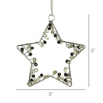 Beaded Star Ornament Set of 3