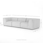 Four Hands Gwen Outdoor 3-Piece Sectional Sofa