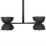 Four Hands Santorini Matte Black Chandelier