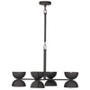 Four Hands Santorini Matte Black Chandelier