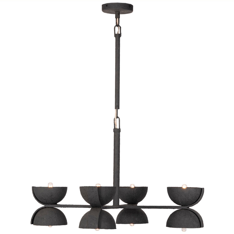 Four Hands Santorini Matte Black Chandelier