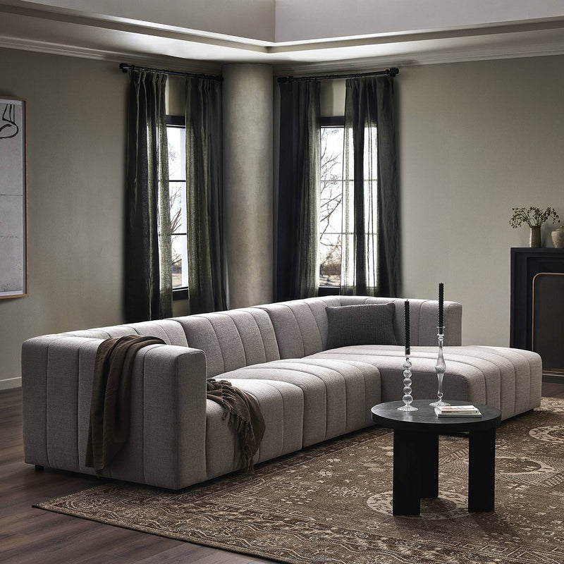 Four Hands Langham Channeled 3 Piece Sectional Sofa