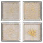 Jardine Golden Organics I Framed Art Set of 4