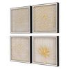 Jardine Golden Organics I Framed Art Set of 4