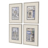 Jardine La Ville II Framed Art Set of 4