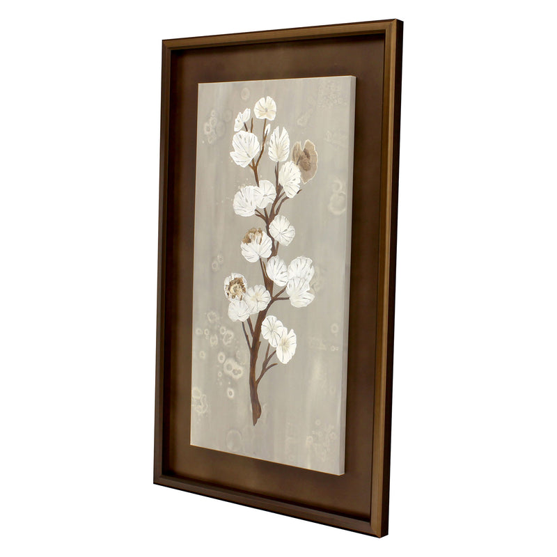 Jardine Umbrella Leaves II Shadow Box Canvas Art