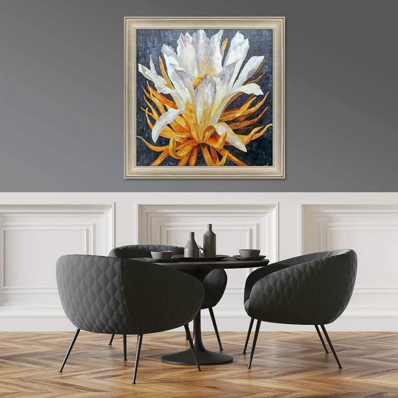 Torrontegui Flor Blanca Framed Art