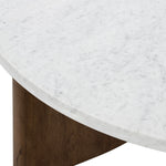 Four Hands Toli White Marble Coffee Table