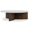 Four Hands Toli White Marble Coffee Table