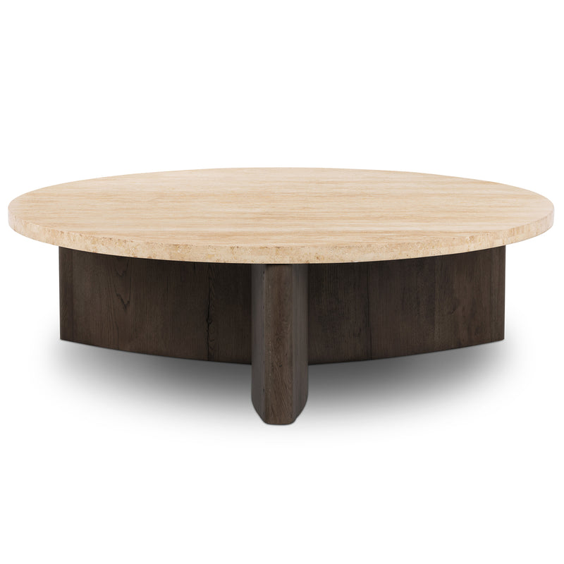 Four Hands Toli Travertine Coffee Table