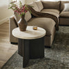 Four Hands Toli Travertine End Table