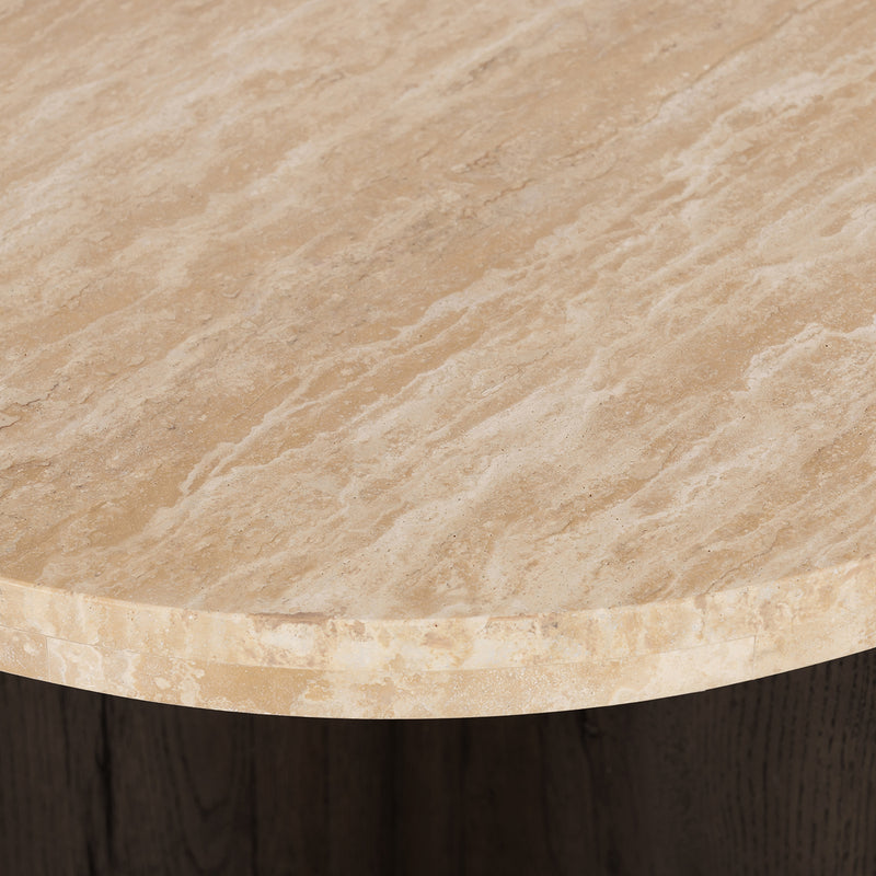 Four Hands Toli Travertine End Table