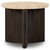 Four Hands Toli Travertine End Table