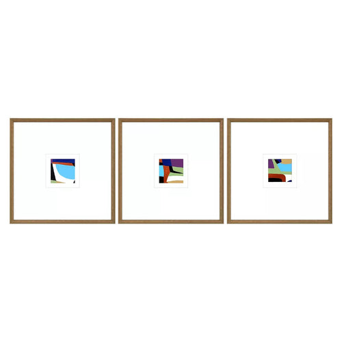 Jardine Color Squares II Framed Art Set of 3