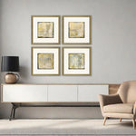 Adamson-Ray Golden Speck Framed Art Set of 4