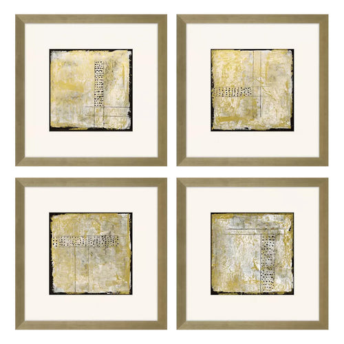 Adamson-Ray Golden Speck Framed Art Set of 4