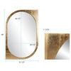 Golden Klimt Oval Wall Mirror