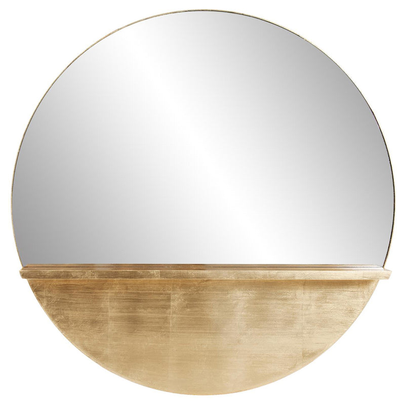 Emilie Guilded Wall Mirror with Shelf