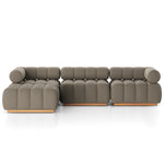 Four Hands Roma Outdoor 3-Piece Sectional with Ottoman