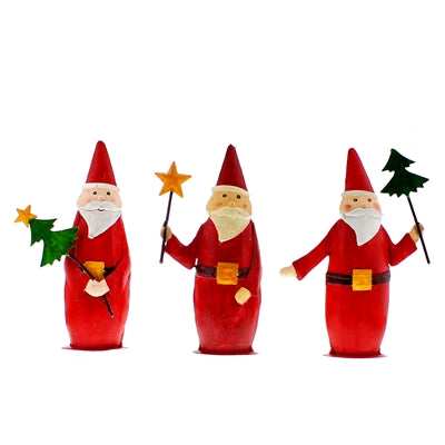 Santa Sculpture Set of 3