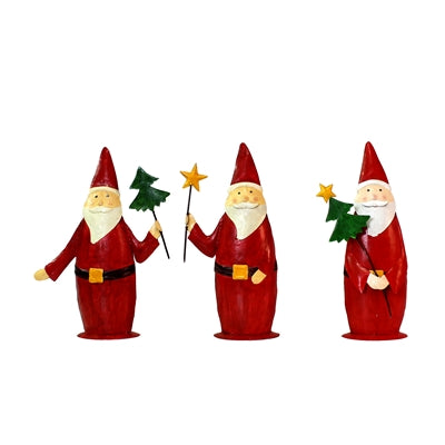 Santa Sculpture Set of 3