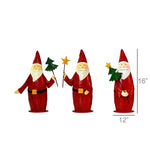 Santa Sculpture Set of 3