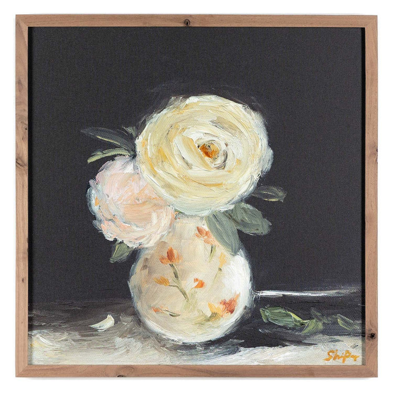 Four Hands x Shaina Page Flowers In Vase Framed Wall Art