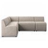 Four Hands Augustine Slipcover L-Shape Dining Banquette