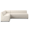 Four Hands Augustine Slipcover L-Shape Dining Banquette