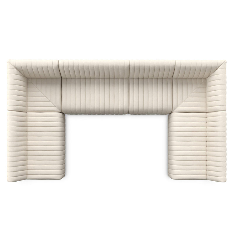 Four Hands Augustine Slipcover U-Shape Dining Banquette