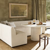 Four Hands Augustine Slipcover L-Shape Dining Banquette