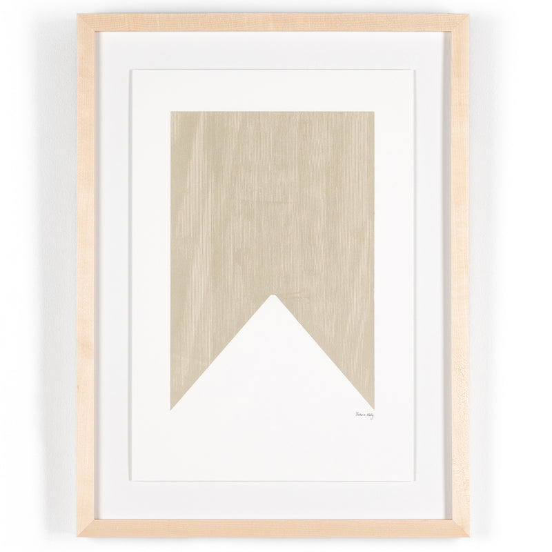 Four Hands Triangle in Taupe Framed Artwork