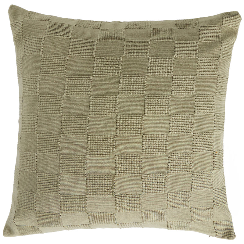 Four Hands Handwoven Checkered Throw Pillow