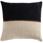 Four Hands Merido Black Handwoven Throw Pillow