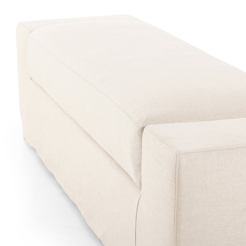 Four Hands Wide Arm Slipcover Accent Bench