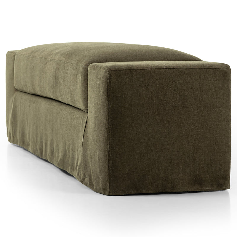 Four Hands Wide Arm Slipcover Accent Bench