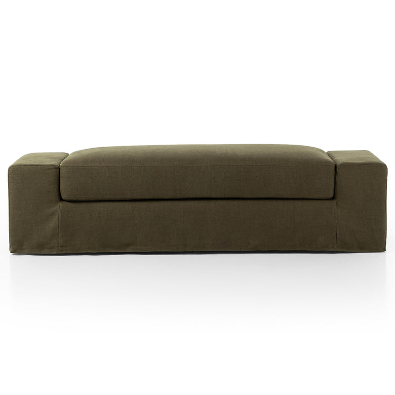 Four Hands Wide Arm Slipcover Accent Bench