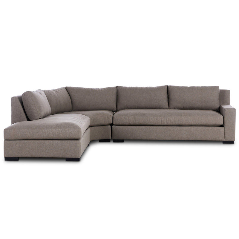 Four Hands Albany 3-Piece Bumper Chaise Sectional Sofa