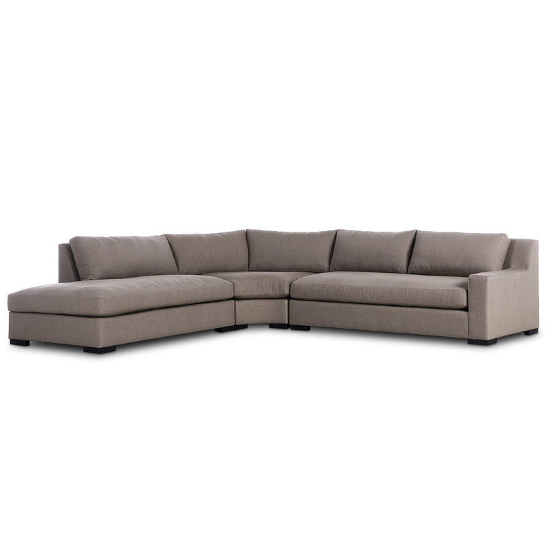 Four Hands Albany 3-Piece Bumper Chaise Sectional Sofa