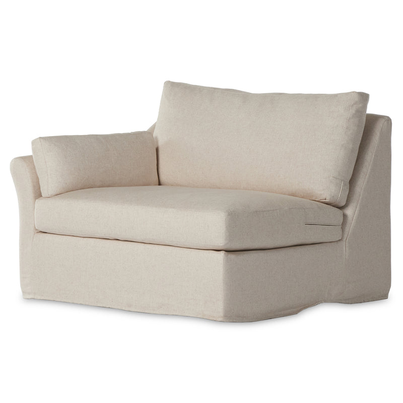 Four Hands Delray Slipcover Left Arm Chair