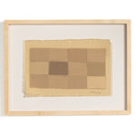 Four Hands Checkered Earth Tones Framed Artwork