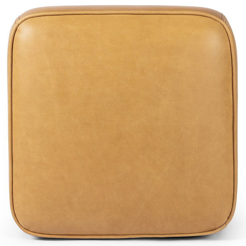 Four Hands Sinclair Leather Ottoman