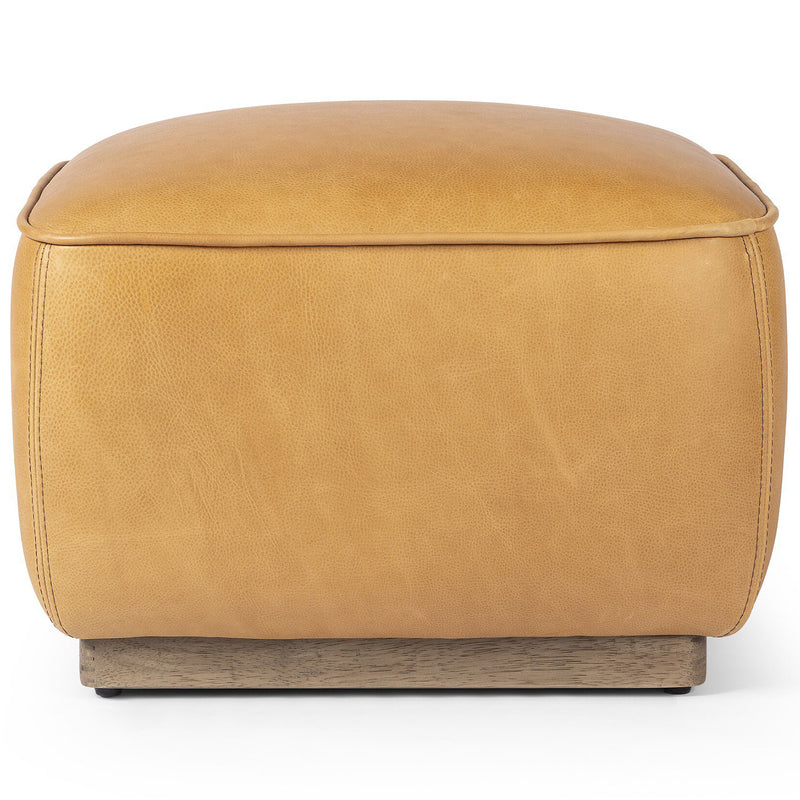 Four Hands Sinclair Leather Ottoman