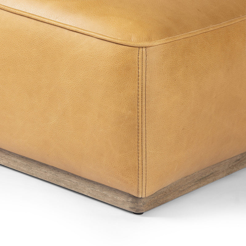 Four Hands Sinclair Leather Ottoman