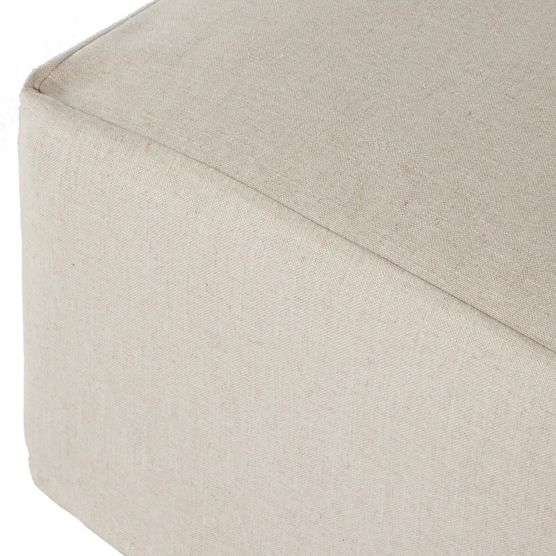 Four Hands Delray Slipcover Ottoman