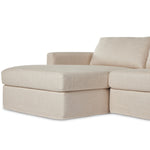 Four Hands Hampton Creme 2 Piece Slipcover Sectional Sofa